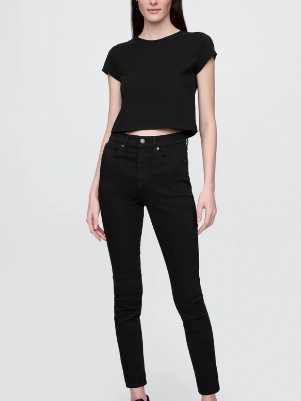 gap universal jegging high rise 28 6 R black